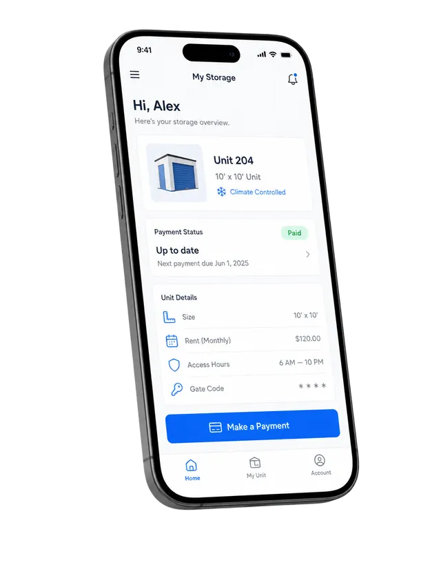 Tenant mobile app preview